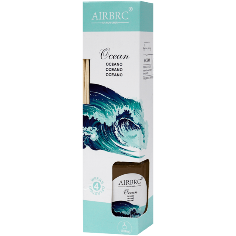 Odorizant de camera, 100 ML, cu bete parfumate din lemn, aroma oceanica